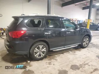 2020 Nissan Pathfinder SL with VIN 5N1DR2CM7LC621266, listed as a Copart auction lot 48769945 with 61,205 mi miles and Salvage title. Bid and sale history available at DreamBid. Image 3.