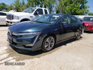 2018 Honda Clarity Plug-In Hybrid with VIN JHMZC5F13JC017742, listed as a Copart auction lot 57843394 with 74,956 mi miles and Salvage Title. Bid and sale history available at carsss.com. Image 1.