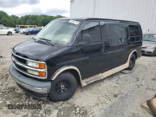 2001 Chevrolet Express Cargo YF7 Upfitter with VIN 1GBFG15R211206018, listed as a Copart auction lot 63452175 with 201,883 mi miles and Salvage title. Bid and sale history available at DreamBid. Image 1.