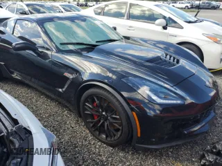 2016 Chevrolet Corvette Z06 1LZ with VIN 1G1YN2D62G5613452, listed as a Copart auction lot 74328594 with 0 mi miles and Salvage Title. Bid and sale history available at carsss.com. Image 4.