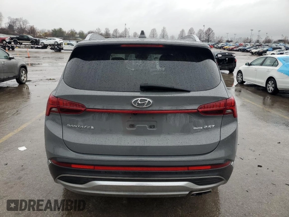 2021 Hyundai Santa Fe Limited with VIN 5NMS4DAL3MH332520, listed as a Copart auction lot 43326735 with 56,548 mi miles and Salvage Title. Bid and sale history available at carsss.com. Image 6.