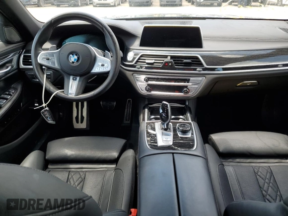 2021 BMW 7 Series 750i xDrive with VIN WBA7U2C08MCF16539, listed as a Copart auction lot 49942073 with 19,846 mi miles. Bid and sale history available at carsss.com. Image 8.