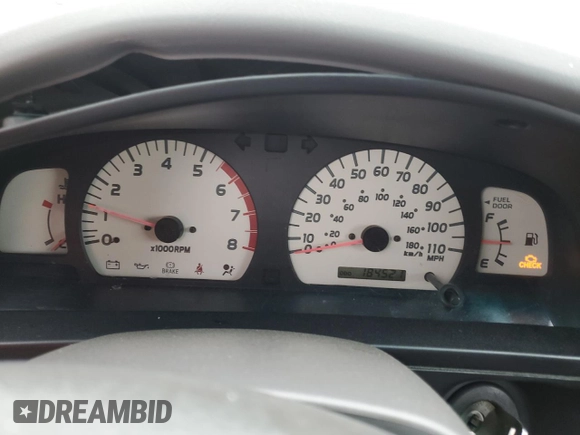 2002 Toyota Tacoma PreRunner with VIN 5TEGN92N32Z890493, listed as a Copart auction lot 53275565 with 184,521 mi miles and Salvage Title. Bid and sale history available at DreamBid. Image 9.