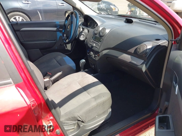 2010 Chevrolet Aveo 1LT with VIN KL1TD5DE2AB066437, listed as a IAAI auction lot 42100026 with 155,333 mi miles and . Bid and sale history available at DreamBid. Image 5.