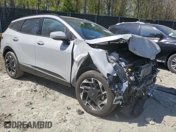 2024 Kia Sportage SX-Prestige with VIN 5XYK5CDF6RG189254, listed as a Copart auction lot 53347875 with 27,967 mi miles and Salvage title. Bid and sale history available at DreamBid. Image 4.