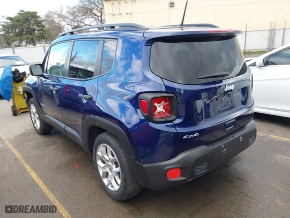 2018 Jeep Renegade Upland Edition with VIN ZACCJBAB7JPJ31912, listed as a IAAI auction lot 41562411 with 23,777 mi miles. Bid and sale history available at carsss.com. Image 3.