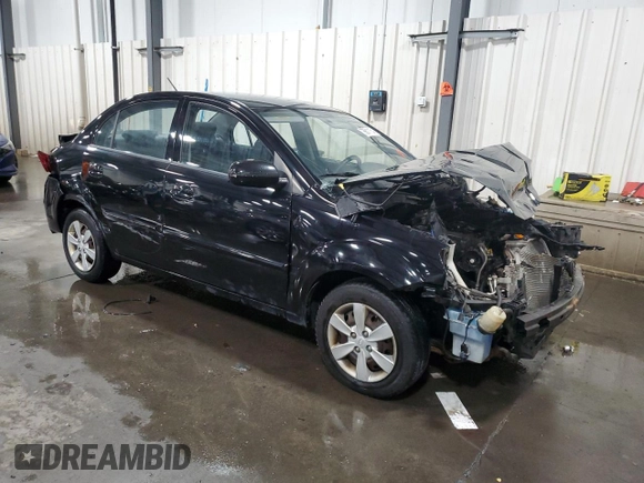 2010 Kia Rio LX with VIN KNADH4A39A6614860, listed as a Copart auction lot 75611164 with 53,722 mi miles and Non Repairable. Bid and sale history available at carsss.com. Image 4.