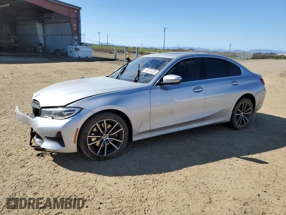2020 BMW 3 Series 330i with VIN WBA5R1C02LFH39000, listed as a Copart auction lot 46874295 with Not provided miles and Salvage title. Bid and sale history available at DreamBid. Image 1.