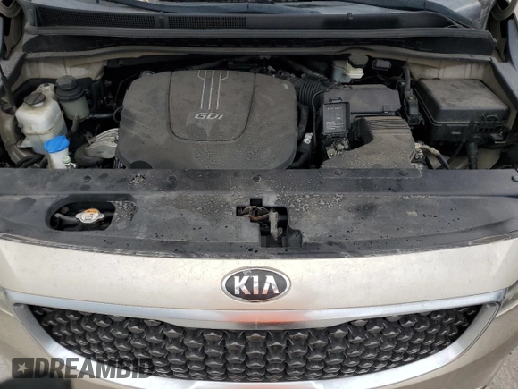 2015 Kia Sedona LX with VIN KNDMB5C14F6018486, listed as a Copart auction lot 72180404 with 74,447 mi miles and Salvage Title. Bid and sale history available at carsss.com. Image 12.