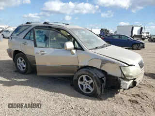 2001 Lexus RX 300 with VIN JTJGF10U410090158, listed as a Copart auction lot 77817154 with 130,583 mi miles and Salvage Title. Bid and sale history available at carsss.com. Image 4.