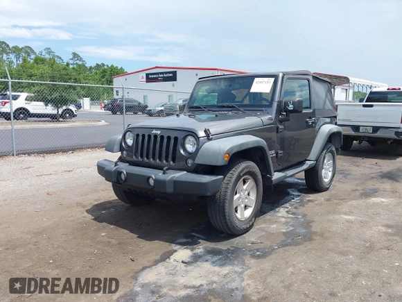 2016 Jeep Wrangler Black Bear with VIN 1C4AJWAGXGL258874, listed as a IAAI auction lot 42497153 with 93,294 mi miles and . Bid and sale history available at DreamBid. Image 2.