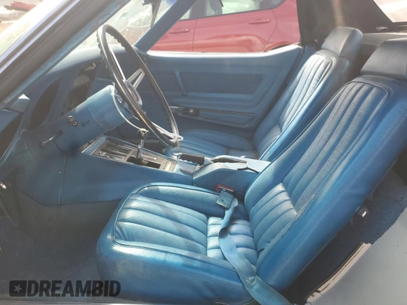 1969 Chevrolet Corvette with VIN 194679S704164, listed as a Copart auction lot 56403295 with 74,011 mi miles and Salvage title. Bid and sale history available at DreamBid. Image 7.
