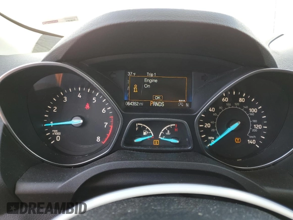 2017 Ford Escape SE with VIN 1FMCU9G96HUA26290, listed as a Copart auction lot 44942075 with 64,352 mi miles and Salvage Title. Bid and sale history available at carsss.com. Image 9.