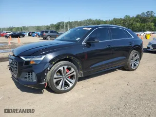 2019 Audi Q8 Premium Plus with VIN WA1BVAF13KD043155, listed as a Copart auction lot 52559895 with 66,711 mi miles and Salvage Title. Bid and sale history available at carsss.com. Image 1.