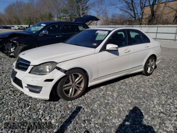 2014 Mercedes-Benz C-Class C 300 Sport with VIN WDDGF8ABXER324786, listed as a Copart auction lot 52970585 with 91,393 mi miles and Clean Title. Bid and sale history available at carsss.com. Image 1.