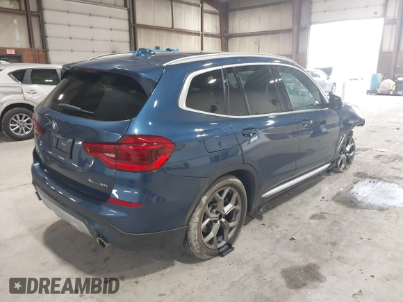 2021 BMW X3 xDrive30i with VIN 5UXTY5C02M9G23931, listed as a IAAI auction lot 41949325 with 44,345 mi miles and . Bid and sale history available at DreamBid. Image 4.