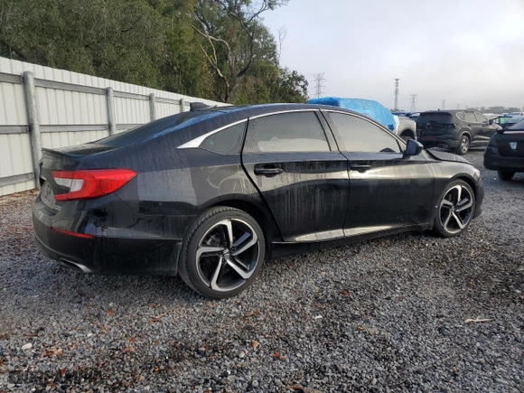 2022 Honda Accord Sedan Sport SE with VIN 1HGCV1F44NA101334, listed as a Copart auction lot 43177315 with 73,010 mi miles and Non Repairable. Bid and sale history available at carsss.com. Image 3.