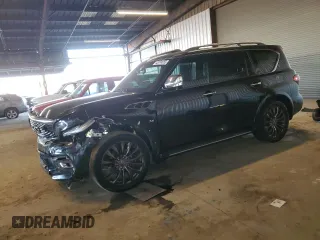 2015 Infiniti QX80 with VIN JN8AZ2NE3F9085046, listed as a Copart auction lot 43074655 with 133,212 mi miles and Salvage Title. Bid and sale history available at carsss.com. Image 1.