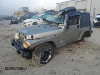 2005 Jeep Wrangler SE with VIN 1J4FA29105P344743, listed as a Copart auction lot 75524944 with 108,824 mi miles and Salvage Title. Bid and sale history available at carsss.com. Image 1.
