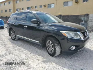 2014 Nissan Pathfinder SL with VIN 5N1AR2MNXEC645039, listed as a Copart auction lot 53368885 with 100,992 mi miles and Salvage Title. Bid and sale history available at DreamBid. Image 4.