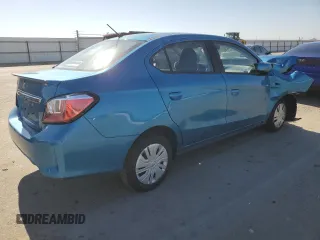 2024 Mitsubishi Mirage ES with VIN ML32FUFJXRHF12996, listed as a Copart auction lot 55492395 with 3,388 mi miles and Salvage title. Bid and sale history available at DreamBid. Image 3.