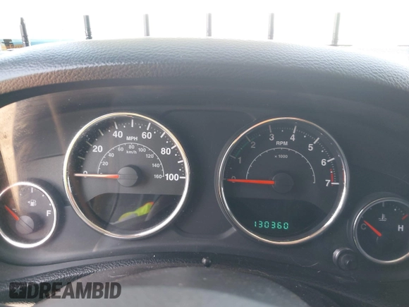 2013 Jeep Wrangler Unlimited Sport with VIN 1C4BJWDGXDL694054, listed as a IAAI auction lot 42097708 with 130,360 mi miles and . Bid and sale history available at DreamBid. Image 7.