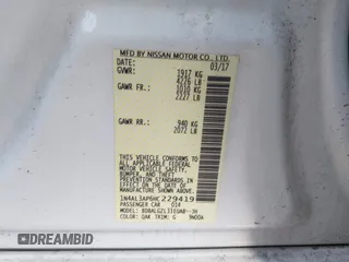 2017 Nissan Altima SV with VIN 1N4AL3AP6HC229419, listed as a IAAI auction lot 41672097 with 80,901 mi miles and . Bid and sale history available at DreamBid. Image 9.