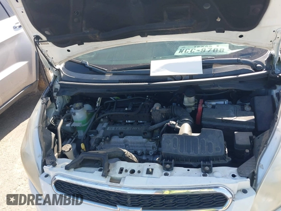 2014 Chevrolet Spark LT with VIN KL8CD6S99EC536525, listed as a IAAI auction lot 41996111 with 81,388 mi miles. Bid and sale history available at carsss.com. Image 10.