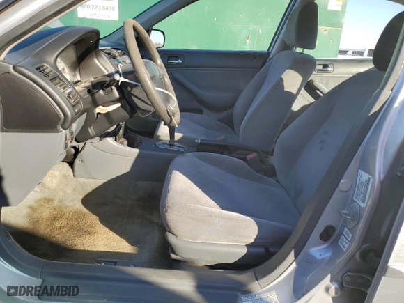2002 Honda Civic LX with VIN 2HGES16502H572761, listed as a Copart auction lot 50168235 with 248,045 mi miles and Salvage Title. Bid and sale history available at carsss.com. Image 7.