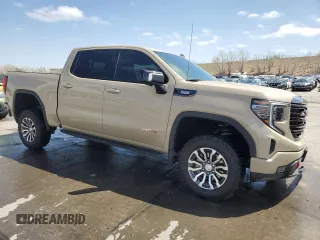 2023 GMC Sierra 1500 AT4 with VIN 1GTUUEE89PZ141446, listed as a Copart auction lot 52630095 with 35,182 mi miles and Salvage title. Bid and sale history available at DreamBid. Image 4.