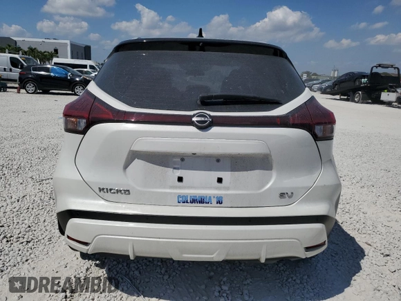 2023 Nissan Kicks SV with VIN 3N1CP5CV7PL526381, listed as a Copart auction lot 48503015 with 14,808 mi miles and Salvage Title. Bid and sale history available at DreamBid. Image 6.