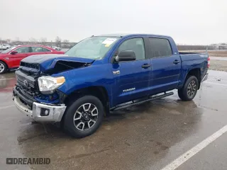 2014 Toyota Tundra 4WD Truck SR5 with VIN 5TFDY5F19EX412813, listed as a IAAI auction lot 41652585 with 164,091 mi miles. Bid and sale history available at carsss.com. Image 2.
