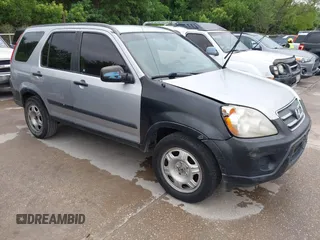 2005 Honda CR-V LX with VIN JHLRD78585C046494, listed as a IAAI auction lot 42182332 with 256,578 mi miles. Bid and sale history available at carsss.com. Image 1.
