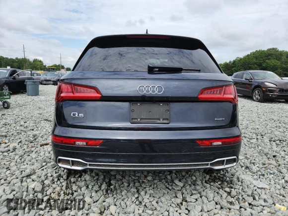 2020 Audi Q5 Premium with VIN WA1G2AFY8L2049753, listed as a Copart auction lot 64351565 with Not provided miles and Salvage title. Bid and sale history available at DreamBid. Image 6.
