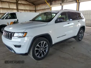 2018 Jeep Grand Cherokee Sterling z VIN 1C4RJEBG5JC281434, wystawiony jako Copart lot #44643245 z przebiegiem 46 912 mil mil oraz Czysty tytuł • Clean title. Historia ofert i sprzedaży dostępna na DreamBid. Obrazek 1.