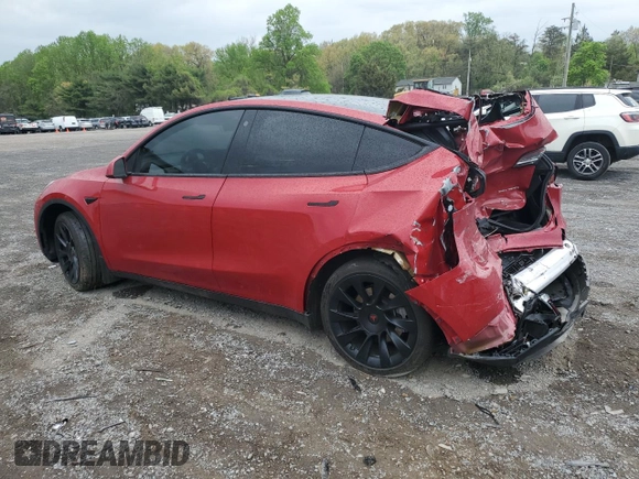 2023 Tesla Model Y Long Range z VIN 7SAYGAEE1PF690008, wystawiony jako Copart lot #54441735 z przebiegiem 38 291 mil mil oraz Szkody całkowita. Historia ofert i sprzedaży dostępna na DreamBid. Obrazek 2.