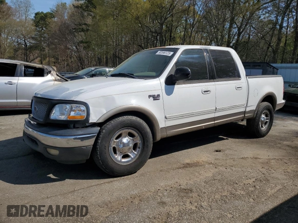 2002 Ford F-150 XLT with VIN 1FTRW07L32KE29159, listed as a Copart auction lot 50596125 with 198,058 mi miles and Salvage Title. Bid and sale history available at carsss.com. Image 1.