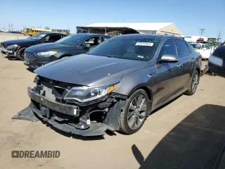 2016 Kia Optima SXL Turbo with VIN 5XXGV4L25GG015803, listed as a Copart auction lot 52514325 with 113,667 mi miles and Salvage Title. Bid and sale history available at carsss.com. Image 1.