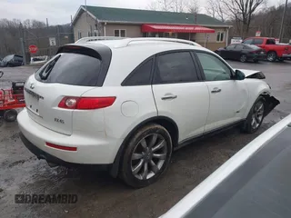 2004 Infiniti FX with VIN JNRBS08W44X402872, listed as a IAAI auction lot 41673657 with 141,060 mi miles and . Bid and sale history available at carsss.com. Image 4.
