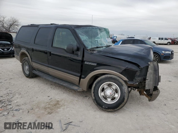 2005 Ford Excursion Eddie Bauer z VIN 1FMNU44L15ED03851, wystawiony jako Copart lot #46347405 z przebiegiem Nie podano mil oraz Nie do naprawy • Non repairable. Historia ofert i sprzedaży dostępna na DreamBid. Obrazek 4.