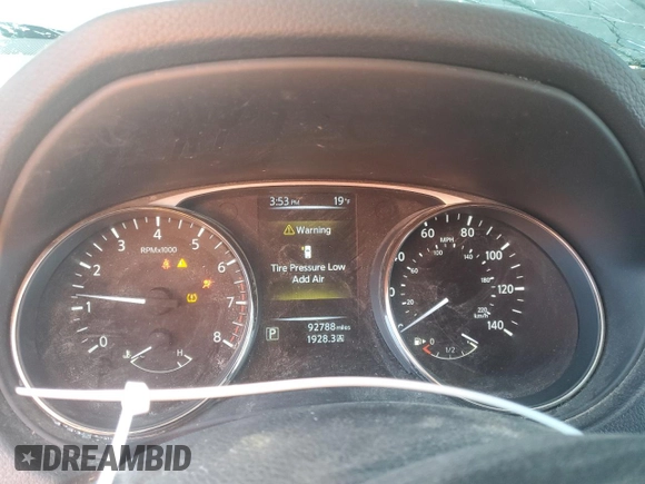 2016 Nissan Rogue SV with VIN KNMAT2MV2GP658479, listed as a Copart auction lot 44925995 with 92,788 mi miles and Salvage Title. Bid and sale history available at carsss.com. Image 9.