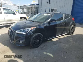 2015 Hyundai Veloster Turbo with VIN KMHTC6AE9FU222860, listed as a Copart auction lot 51830435 with 112,054 mi miles and Clean Title. Bid and sale history available at carsss.com. Image 1.