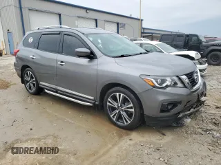 2020 Nissan Pathfinder Platinum with VIN 5N1DR2DM0LC634911, listed as a Copart auction lot 50575835 with 80,597 mi miles and Salvage title. Bid and sale history available at DreamBid. Image 4.