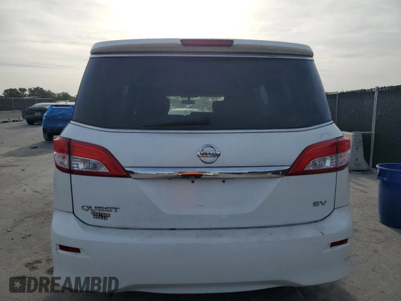2015 Nissan Quest SV with VIN JN8AE2KP5F9130165, listed as a Copart auction lot 53928655 with 112,535 mi miles and Clean Title. Bid and sale history available at carsss.com. Image 6.