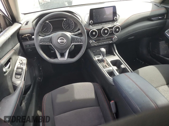 2025 Nissan Sentra SR with VIN 3N1AB8DV9SY262386, listed as a Copart auction lot 54690255 with Not provided miles and Salvage title. Bid and sale history available at DreamBid. Image 8.