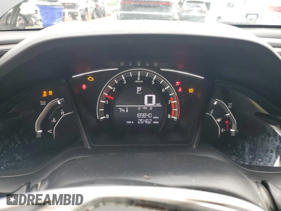 2018 Honda Civic LX with VIN 2HGFC2F5XJH590061, listed as a Copart auction lot 54492055 with 189,840 mi miles and Clean Title. Bid and sale history available at DreamBid. Image 9.