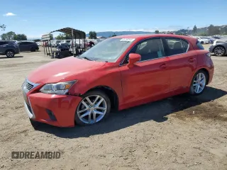 2015 Lexus CT 200h with VIN JTHKD5BH3F2224713, listed as a Copart auction lot 65790345 with 109,467 mi miles and Salvage title. Bid and sale history available at DreamBid. Image 1.