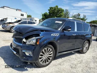 2016 Infiniti QX80 with VIN JN8AZ2ND2G9800679, listed as a Copart auction lot 47285425 with 115,713 mi miles and Salvage Title. Bid and sale history available at carsss.com. Image 1.