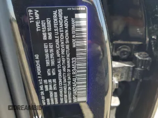 2020 Porsche Macan S with VIN WP1AB2A54LLB34533, listed as a Copart auction lot 60100925 with 52,948 mi miles and Salvage title. Bid and sale history available at DreamBid. Image 13.