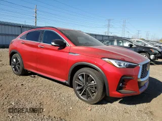 2023 Infiniti QX55 Essential z VIN 3PCAJ5KR3PF117559, wystawiony jako Copart lot #77363234 z przebiegiem 5 528 mil mil oraz Szkoda całkowita • Salvage title. Historia ofert i sprzedaży dostępna na DreamBid. Obrazek 4.